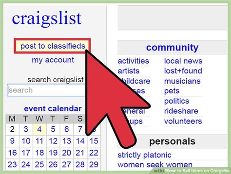 org in your computer's web browser. . Craigslist sell items